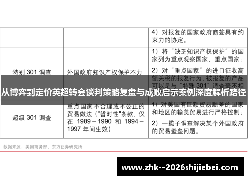 从博弈到定价英超转会谈判策略复盘与成败启示案例深度解析路径
