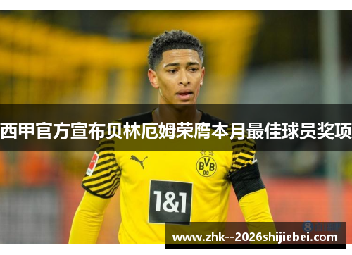 西甲官方宣布贝林厄姆荣膺本月最佳球员奖项